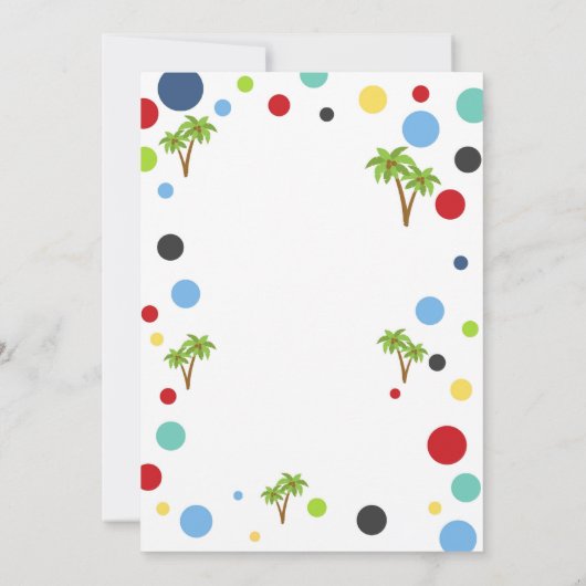 Uitnodiging van de partij Mermaid Shark (Achterkant)