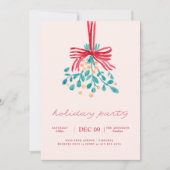 Uitnodiging van de partij Mistletoe Holiday (Voorkant)
