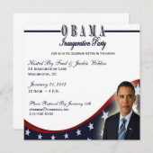 Uitnodiging van de Partij Obama voor de Inaugurati (Voorkant / Achterkant)