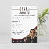 Uitnodiging van de Partij Obama voor de Inaugurati (Staand voorkant)