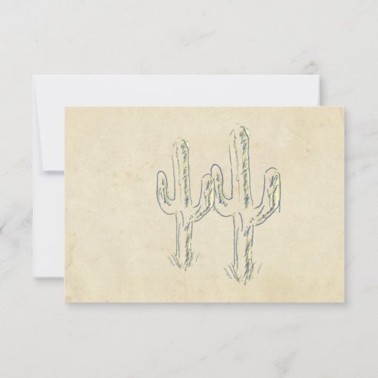 Uitnodiging van de partij Old West Cactus (Achterkant)