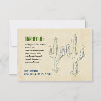 Uitnodiging van de partij Old West Cactus