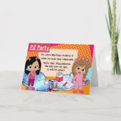 Uitnodiging van de partij Pajama (Voorkant)