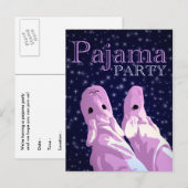 uitnodiging van de partij pajama : nachtjas (Voorkant / Achterkant)