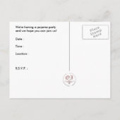 uitnodiging van de partij pajama : nachtjas (Achterkant)