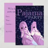 uitnodiging van de partij pajama : nachtjas (Voorkant / Achterkant)