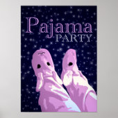 uitnodiging van de partij pajama : nachtshine poster (Voorkant)