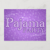 uitnodiging van de partij pajama : starshine (Voorkant)