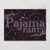 uitnodiging van de partij pajama : starshine briefkaart (Voorkant)