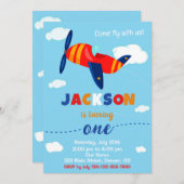 Uitnodiging van de partij Pilot om te jarig zijn v (Voorkant / Achterkant)