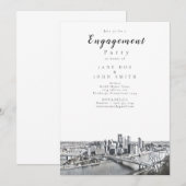 Uitnodiging van de partij Pittsburgh (Voorkant / Achterkant)