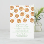 Uitnodiging van de partij Pumpkin Halloween (Staand voorkant)