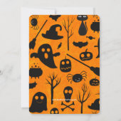 Uitnodiging van de partij Pumpkin Halloween (Achterkant)