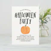 Uitnodiging van de partij Pumpkin Halloween (Staand voorkant)