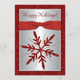 Uitnodiging van de partij Silver en Red Snowflake