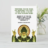 Uitnodiging van de partij St. Patrick (Staand voorkant)