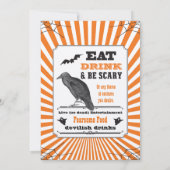 Uitnodiging van de partij Steampunk Halloween (Achterkant)