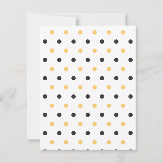 uitnodiging van de partij Sweet Little Honey Bee B (Achterkant)