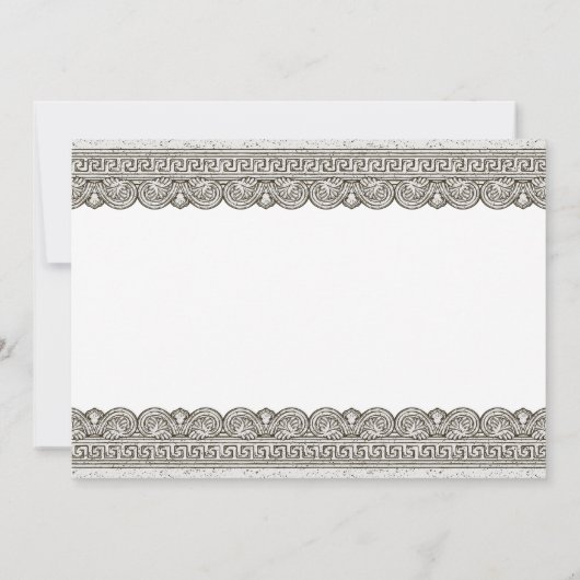 uitnodiging van de partij Toga Birthday met stenen (Achterkant)