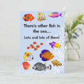 Uitnodiging van de partij Tropical Coral Reef Fish (Staand voorkant)