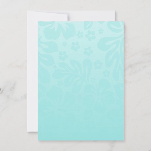 Uitnodiging van de partij Tropische Flower Luau