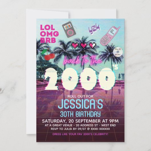 Uitnodiging van de Partij van 2000 (Voorkant)