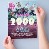 Uitnodiging van de Partij van 2000 Flyer (Hand)