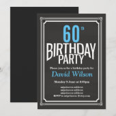uitnodiging van de partij van Birthday, achtergron (Voorkant / Achterkant)