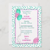 Uitnodiging van de partij van Birthday - Ice Cream (Achterkant)