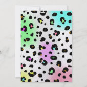 Uitnodiging van de partij van Birthday - Neon Airb (Achterkant)