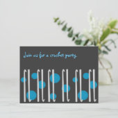 Uitnodiging van de Partij van Crochet (Staand voorkant)