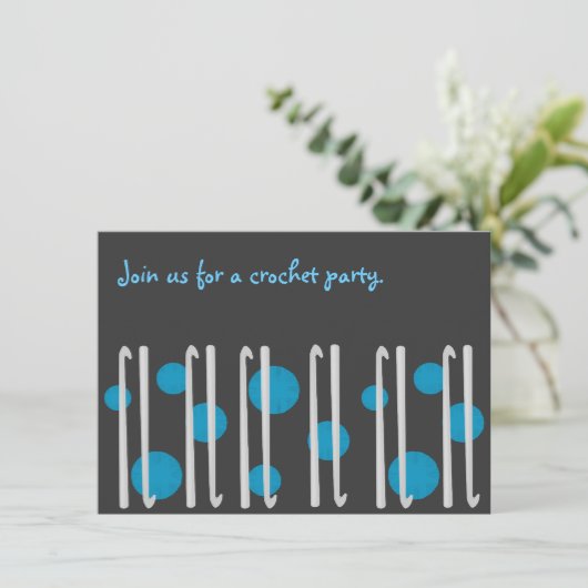 Uitnodiging van de Partij van Crochet (Staand voorkant)