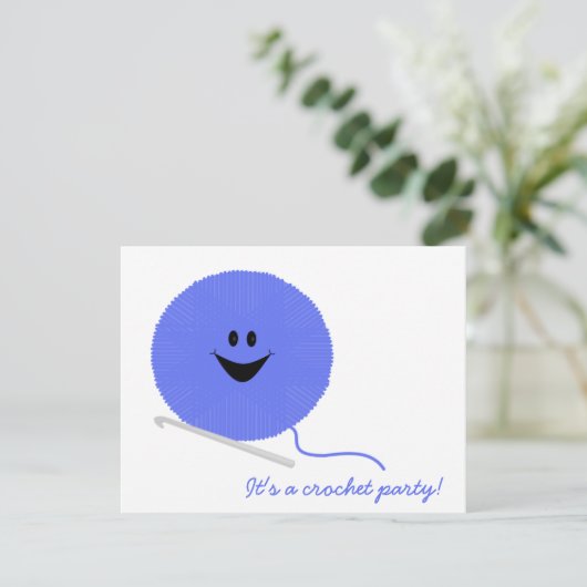 Uitnodiging van de Partij van Crochet (Staand voorkant)