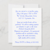 Uitnodiging van de Partij van Crochet (Achterkant)