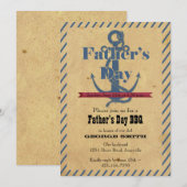 Uitnodiging van de Partij van de Anchor BBQ (Voorkant / Achterkant)