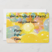 Uitnodiging van de partij van de Balloons (Voorkant)