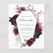 Uitnodiging van de Partij van de Begroting Hallowe Flyer (Voorkant)