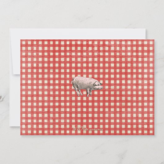 Uitnodiging van de Partij van de boerderij - de Ou (Achterkant)