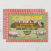 Uitnodiging van de Partij van de boerderij - de Ou (Voorkant / Achterkant)