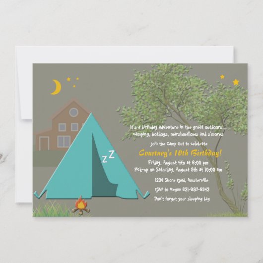 Uitnodiging van de partij van de campagne (Voorkant)