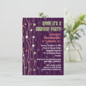 Uitnodiging van de Partij van de Confetti van de G (Staand voorkant)