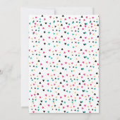 uitnodiging van de partij van de Confetti van de K (Achterkant)