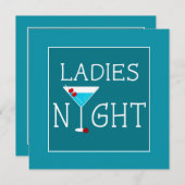 Uitnodiging van de Partij van de Dames Night Bache (Voorkant / Achterkant)