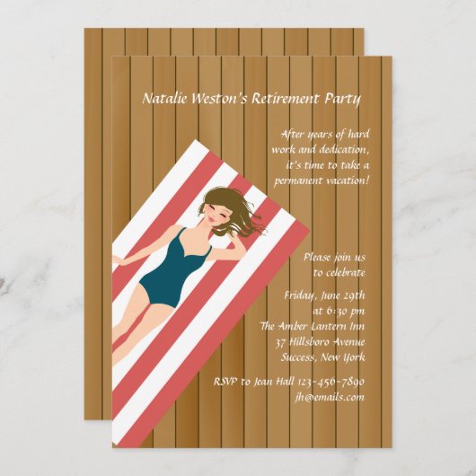 Uitnodiging van de Partij van de Decreet van de zo (Voorkant / Achterkant)