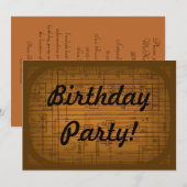 Uitnodiging van de Partij van de Familie (Voorkant / Achterkant)