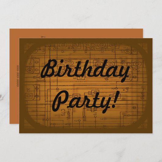 Uitnodiging van de Partij van de Familie (Voorkant / Achterkant)