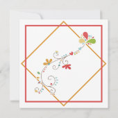 Uitnodiging van de Partij van de Flora-grens van B (Achterkant)