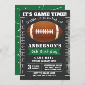 Uitnodiging van de Partij van de football in de Gr (Voorkant / Achterkant)