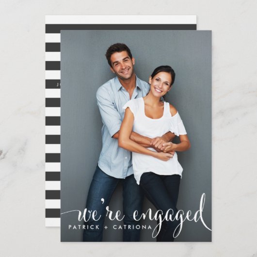 Uitnodiging van de Partij van de FotoEngagement va (Voorkant / Achterkant)