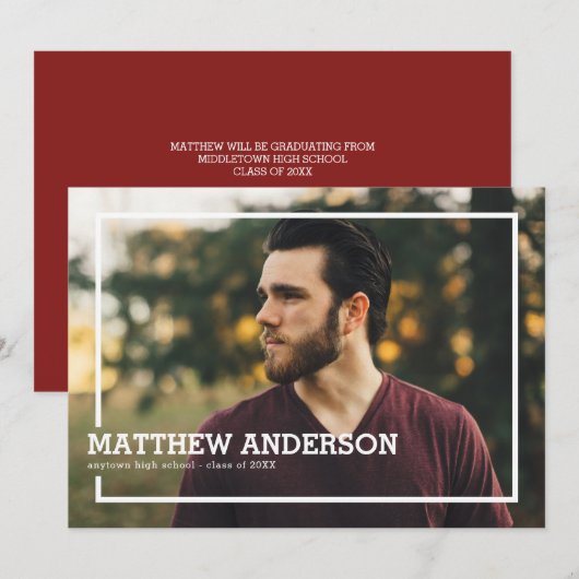 Uitnodiging van de Partij van de Fotografie van de (Voorkant / Achterkant)